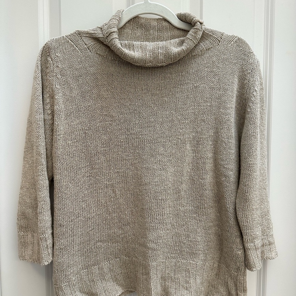 Burberry Light Brown Cowl Neck Sweater